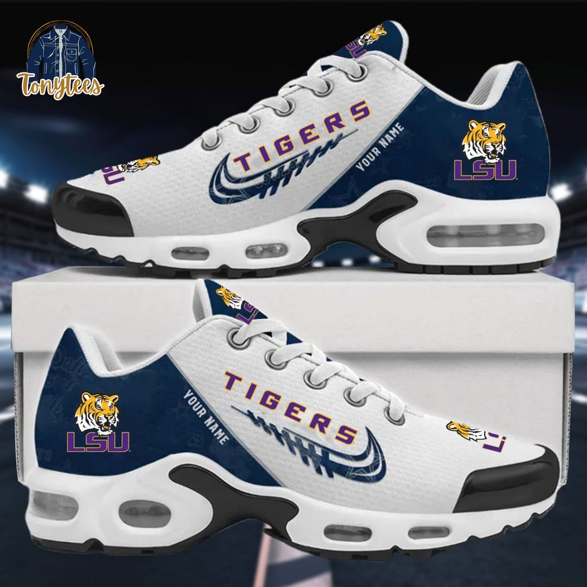 LSU Tigers NCAA Personalized TN Sport Shoes