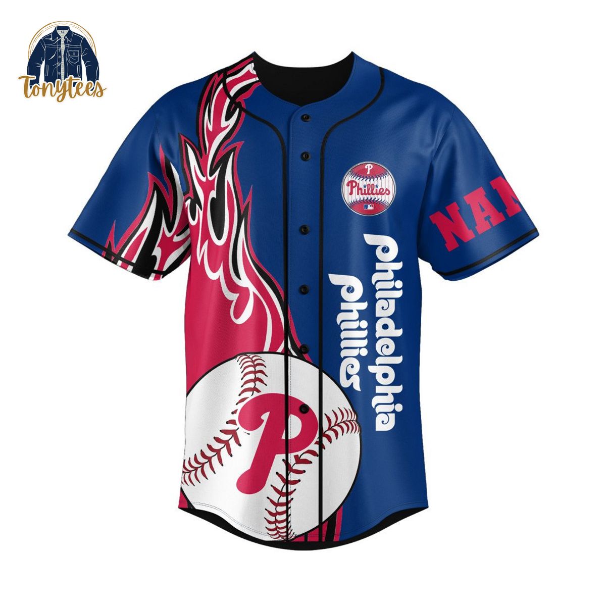 Philadelphia Phillies Fightin’ For Philly Pride Personalized Baseball Jersey