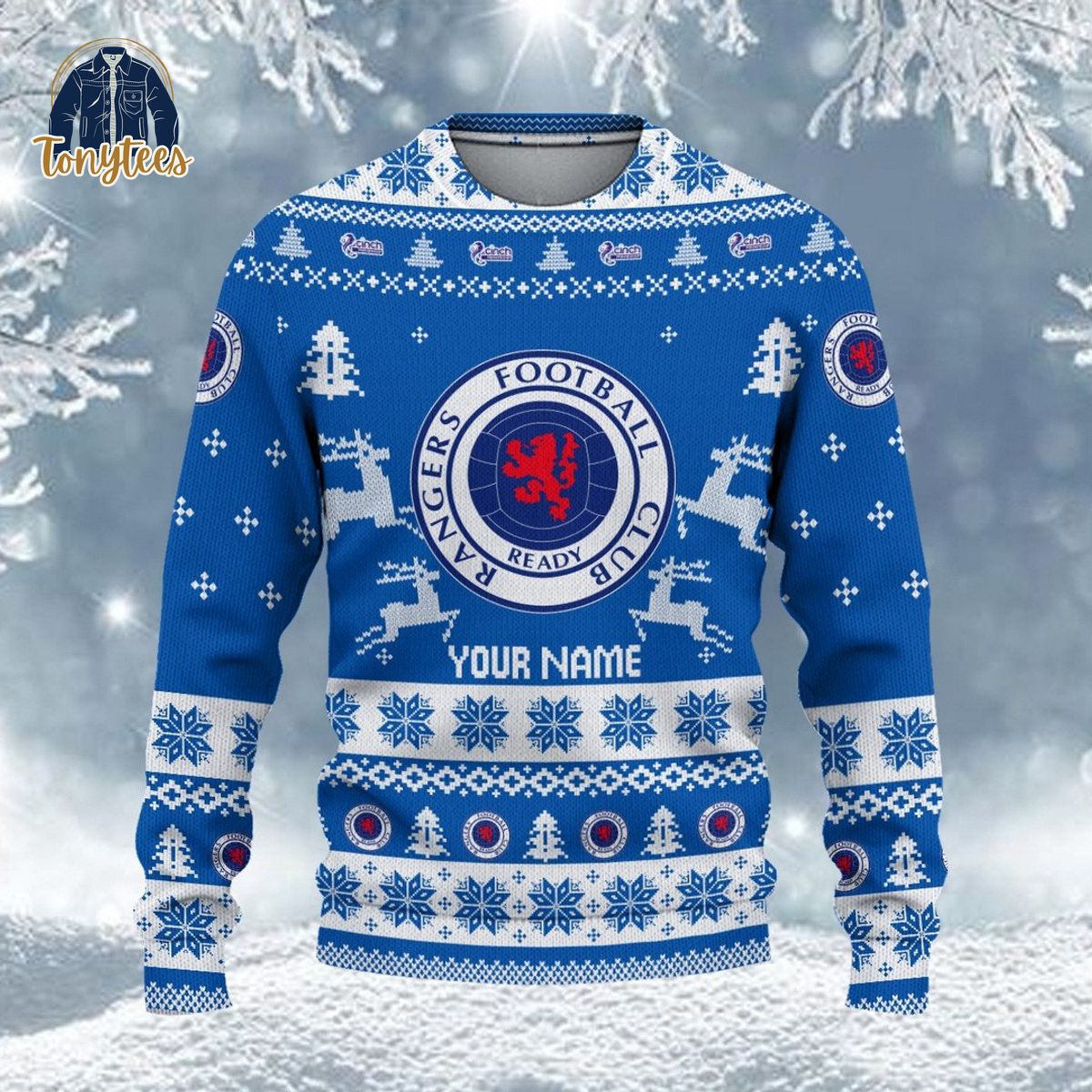 Rangers F.C SPFL Personalized Ugly Christmas Sweater