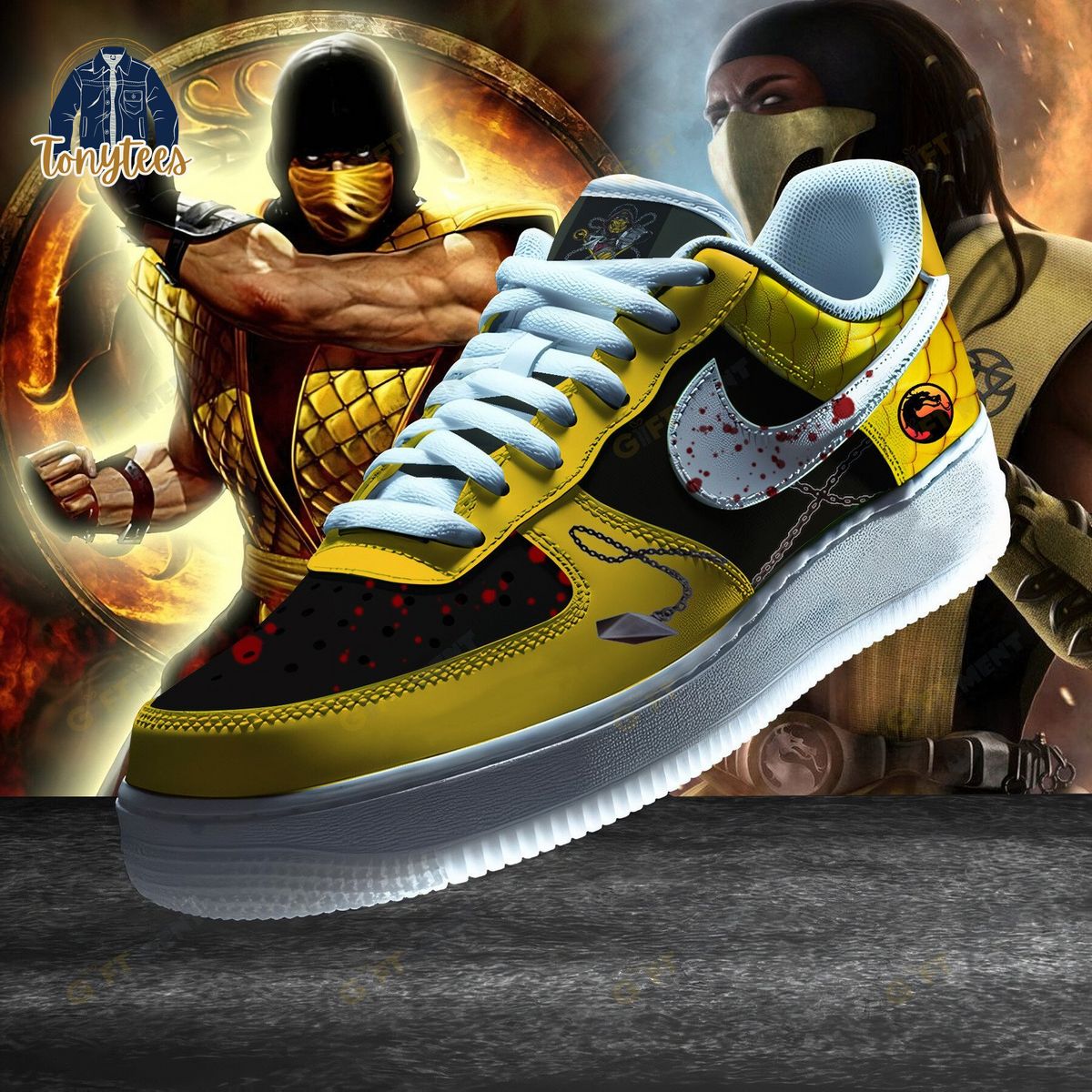 Scorpion Mortal Kombat Air Force 1 Sneaker