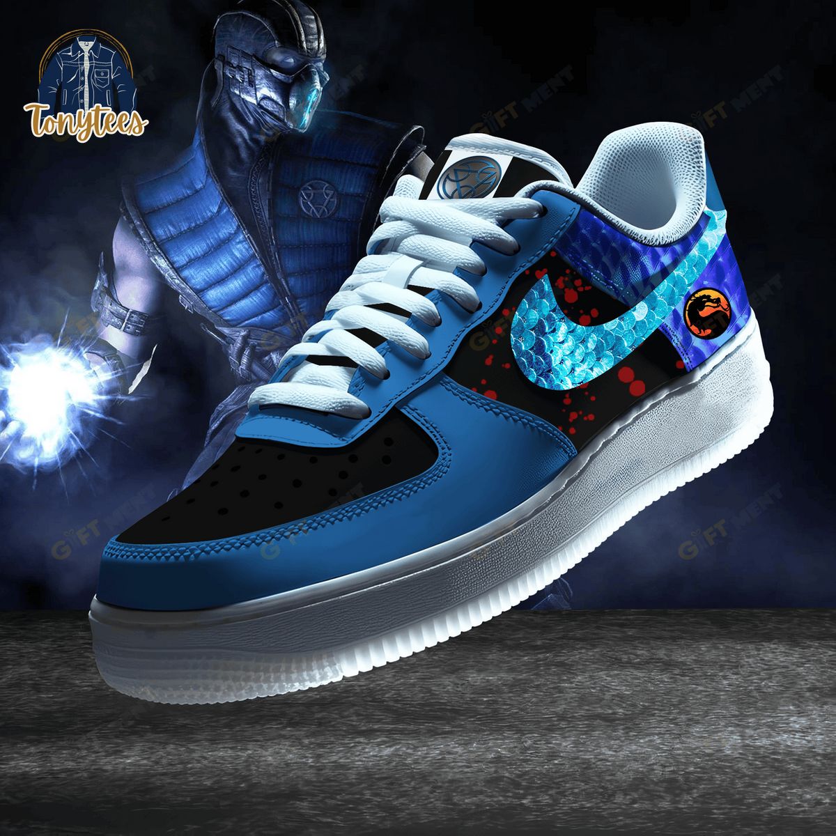 Sub-Zero Mortal Kombat Air Force 1 Sneaker