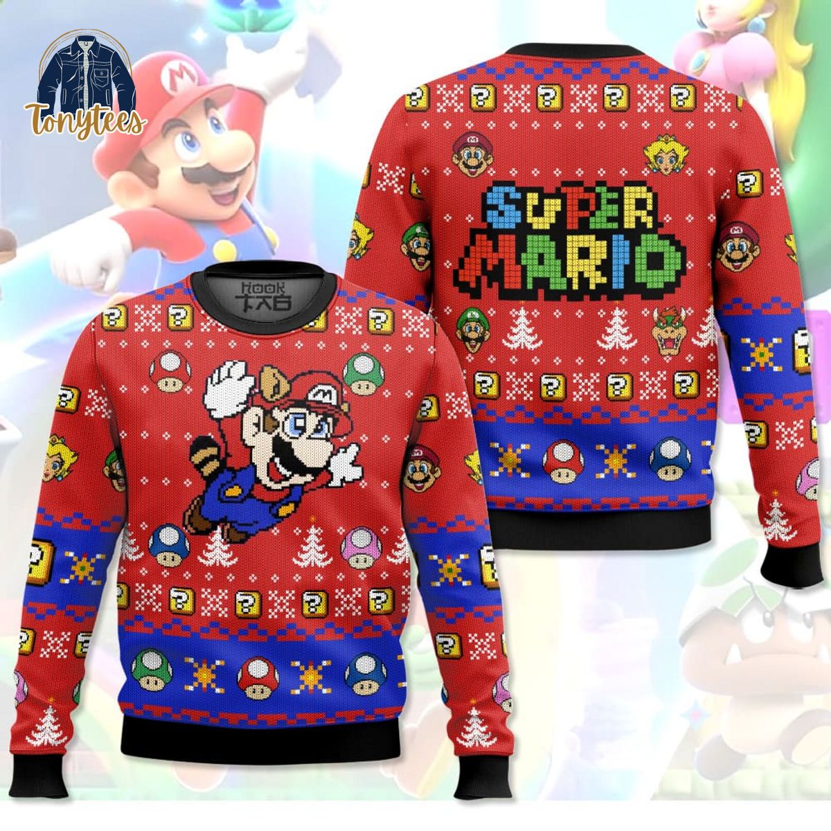 Super Mario Christmas Ugly Sweater