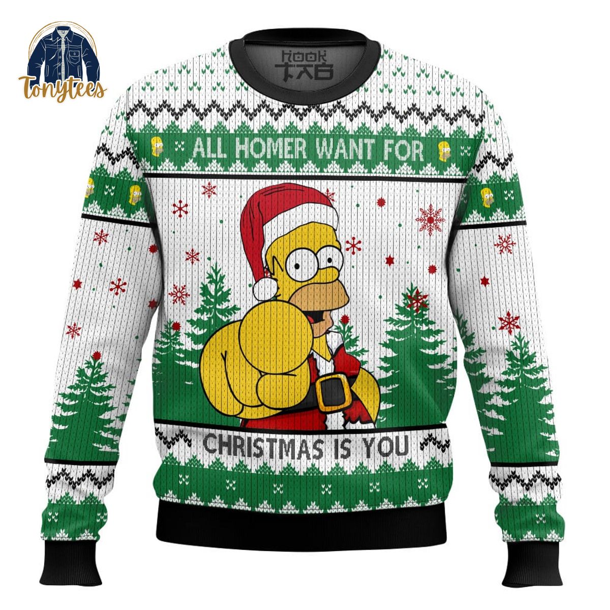 The Simpson Family All Homer want for Christmas is You Ugly Sweater