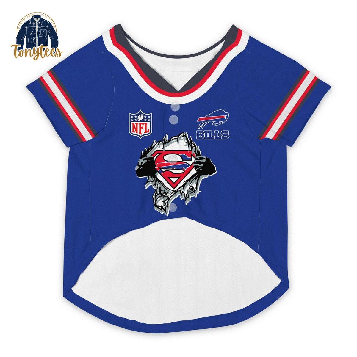 Buffalo Bills Mafia NFL Personalized Dog Pet Jersey