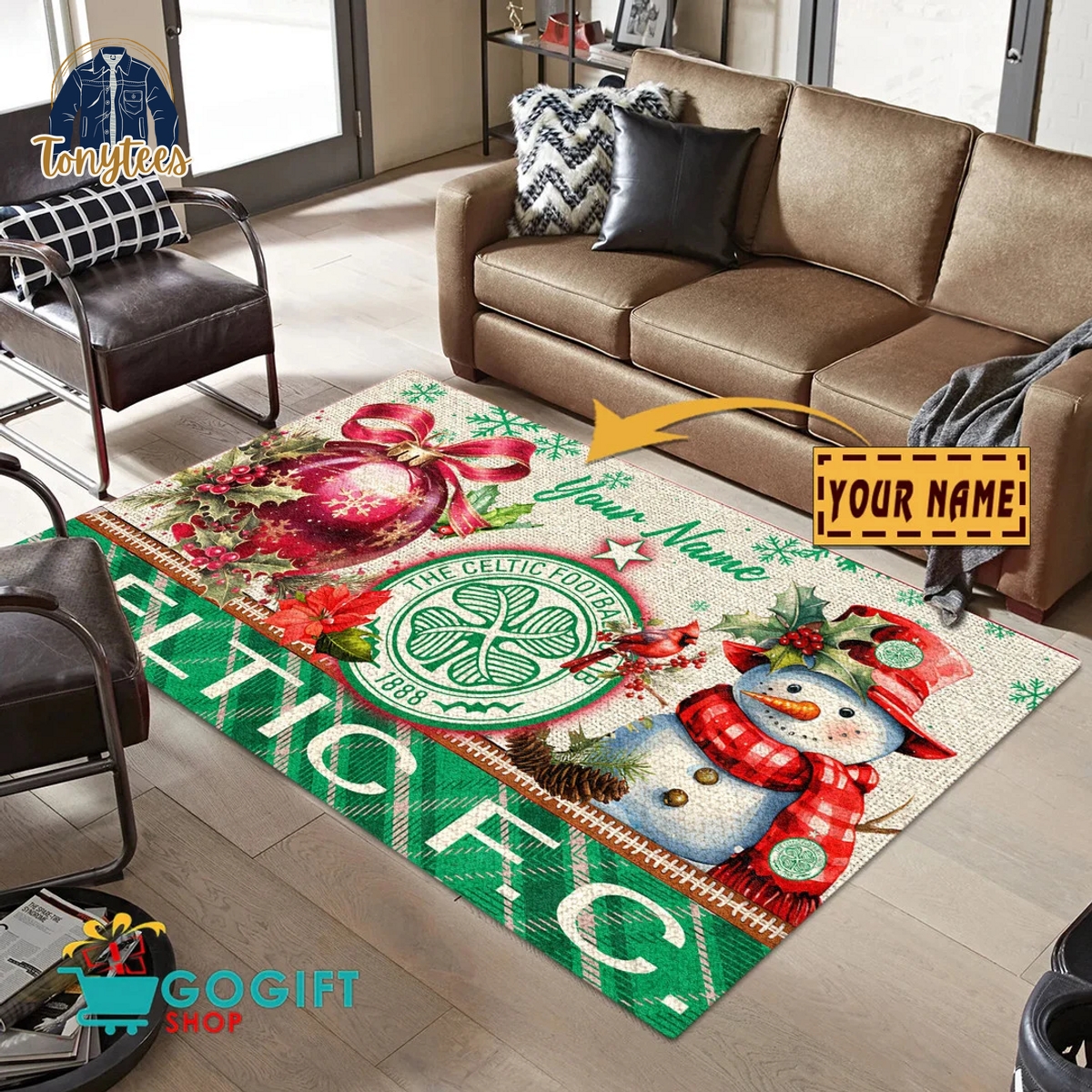 Celtic F.C. SPFL 2024 Personalized Rug Carpet