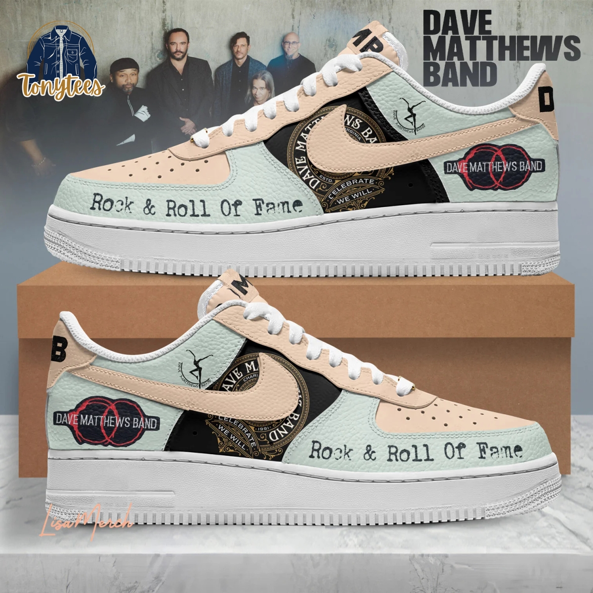 Dave Matthews Band Rock & Roll Fame Air Force 1 Sneaker