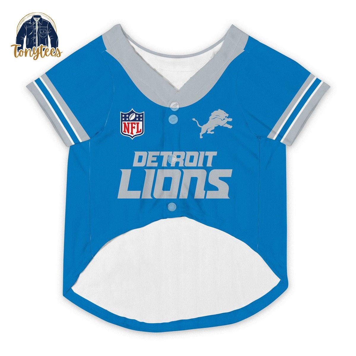 Detroit Lions NFL Personalized Dog Pet Jersey