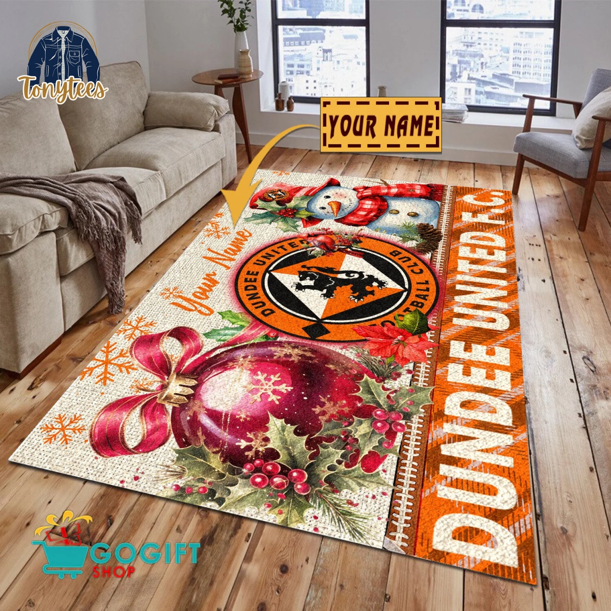 Dundee United F.C. SPFL 2024 Personalized Rug Carpet