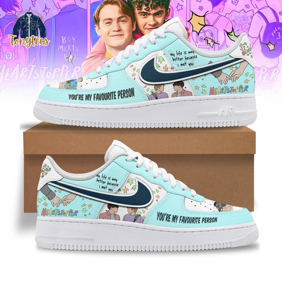 Heartstopper You’re My Favourite Person Air Force 1 Sneaker