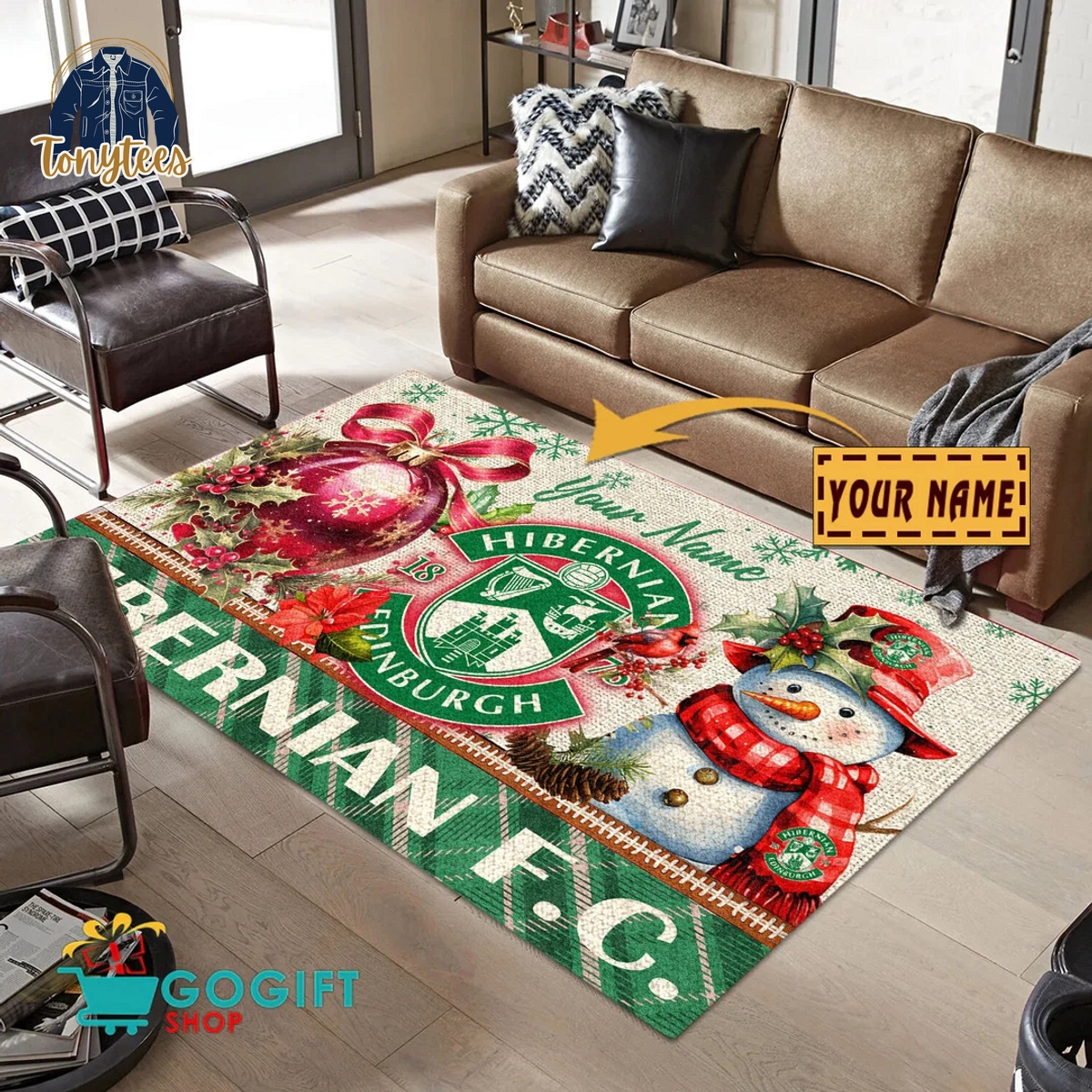 Hibernian F.C. SPFL 2024 Personalized Rug Carpet