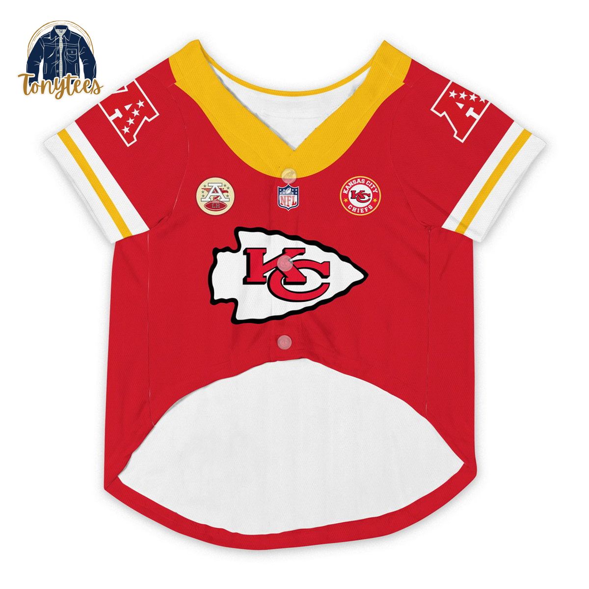 Kansas City Chiefs champions personalized dog pet jersey