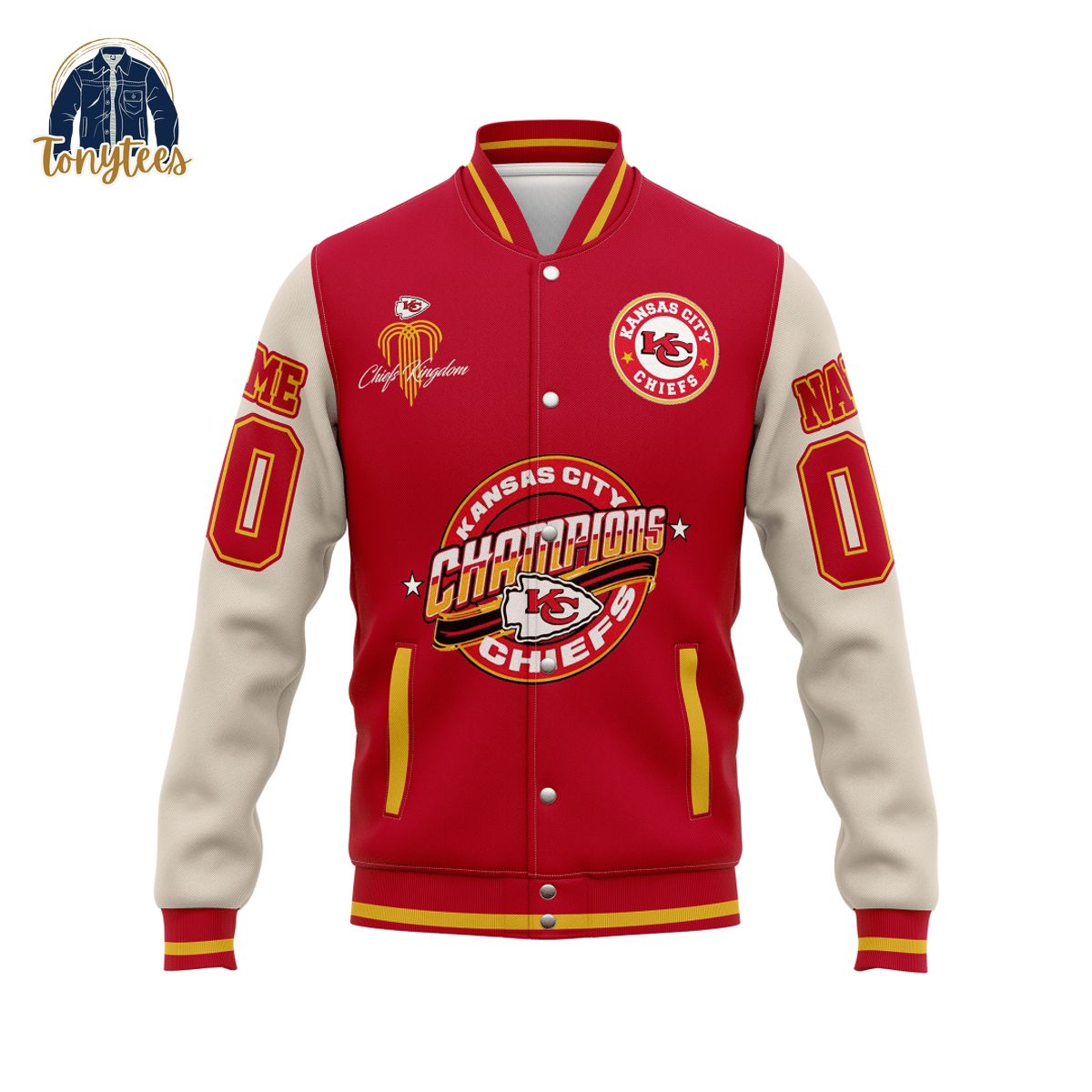 Kansas City Chiefs Super Bowl Champions Personalized Baseball Jacket