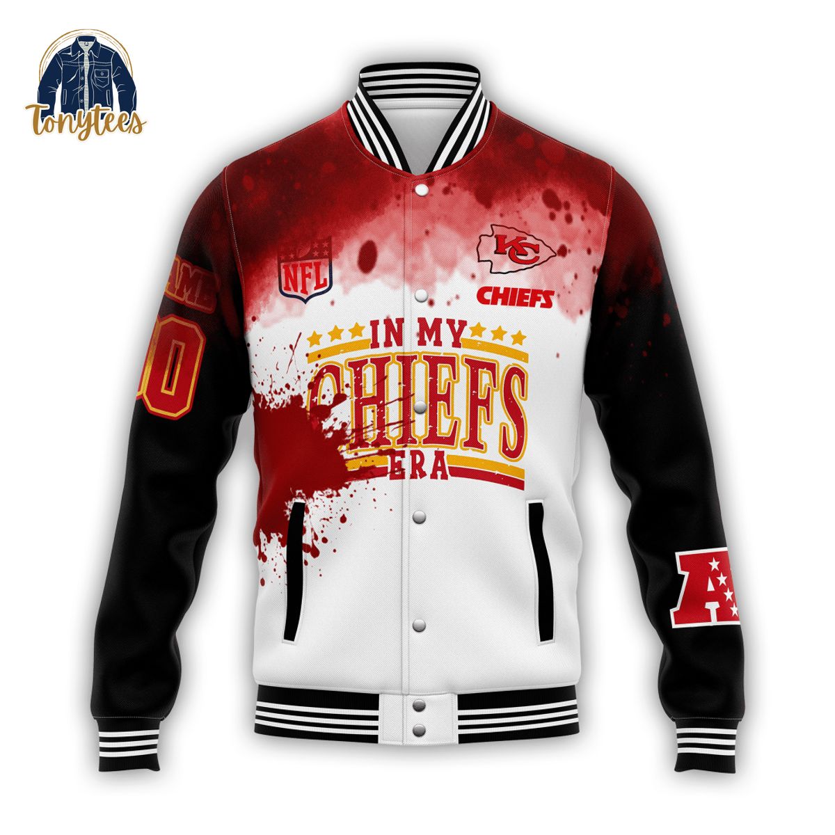 Kansas City Chiefs The Red Kingdom Personalized Baseball Jacket