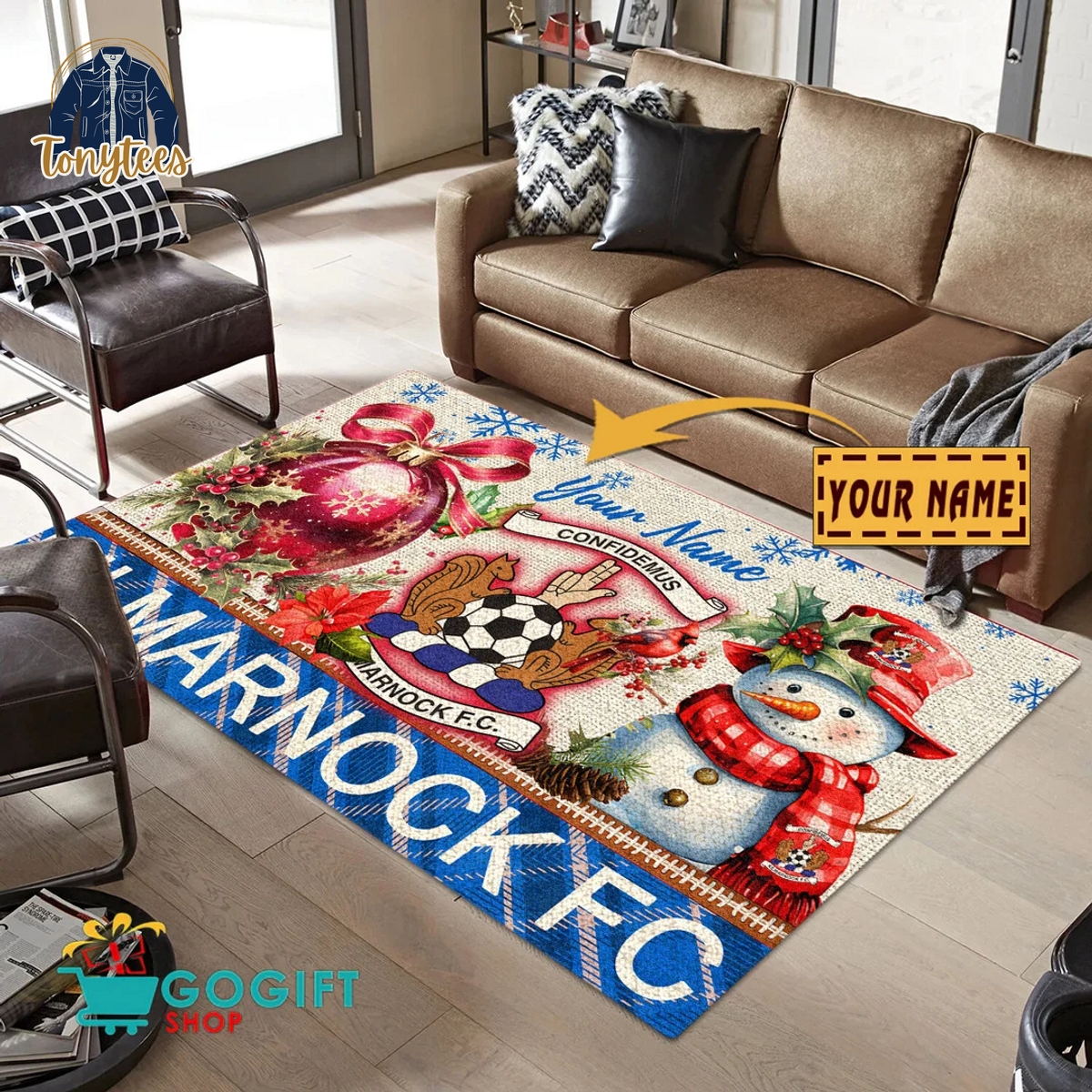 Kilmarnock F.C. SPFL 2024 Personalized Rug Carpet