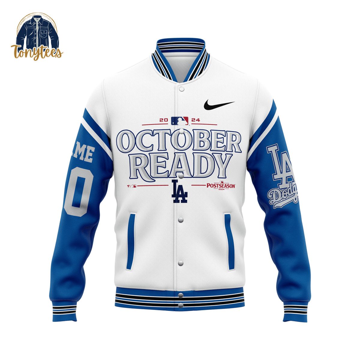 Los Angeles Dodgers October Ready Personalized Baseball Jacket