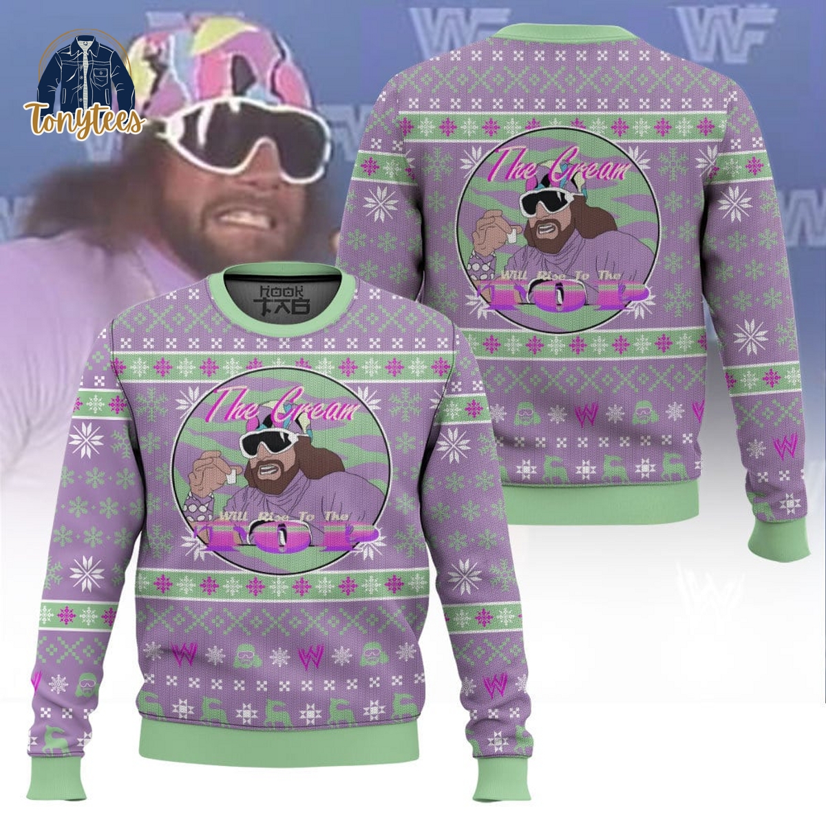 Macho Man The Cream Always Rises To The Top Ugly Christmas Sweater