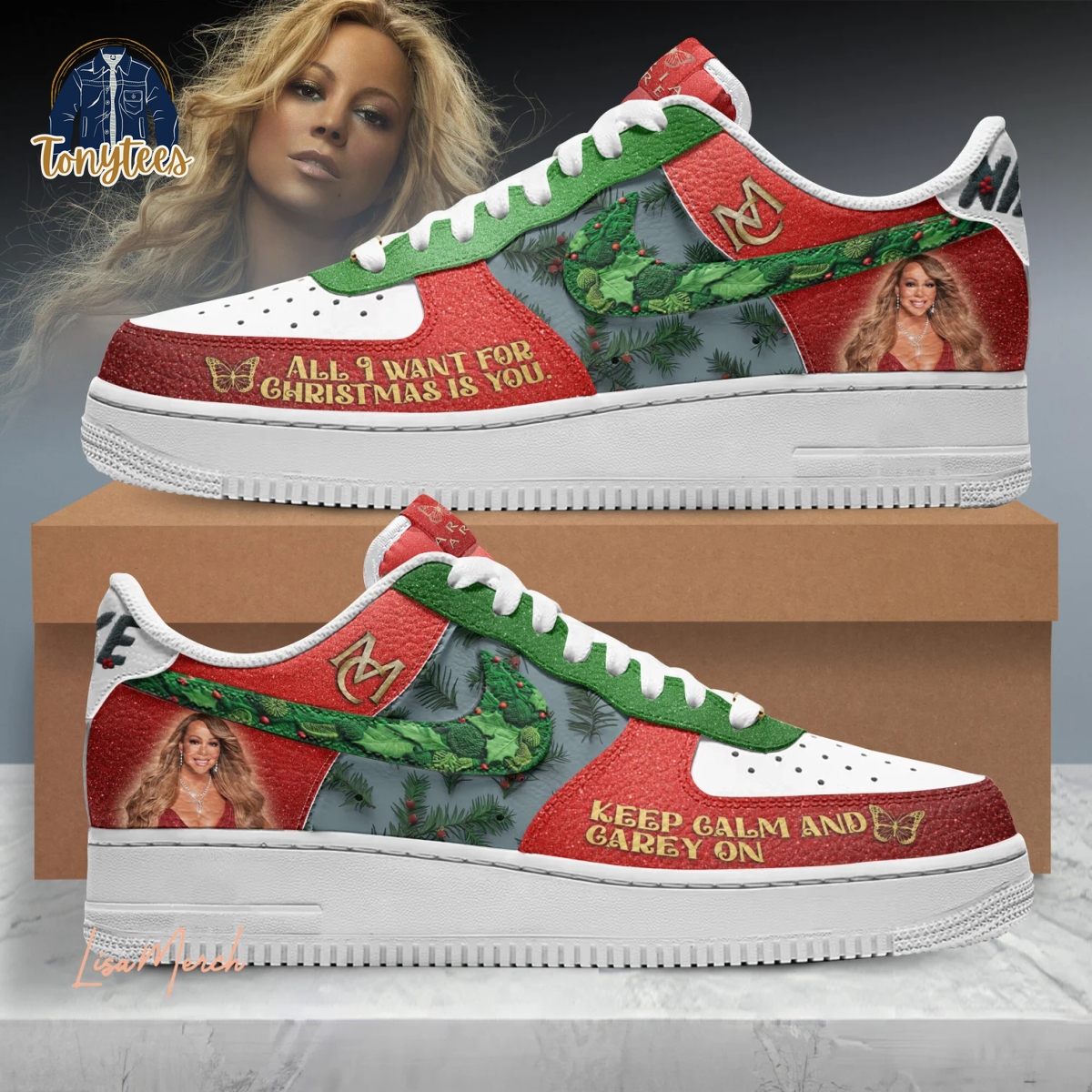 Mariah Carey Keep Calm And Carey On Air Force 1 Sneaker