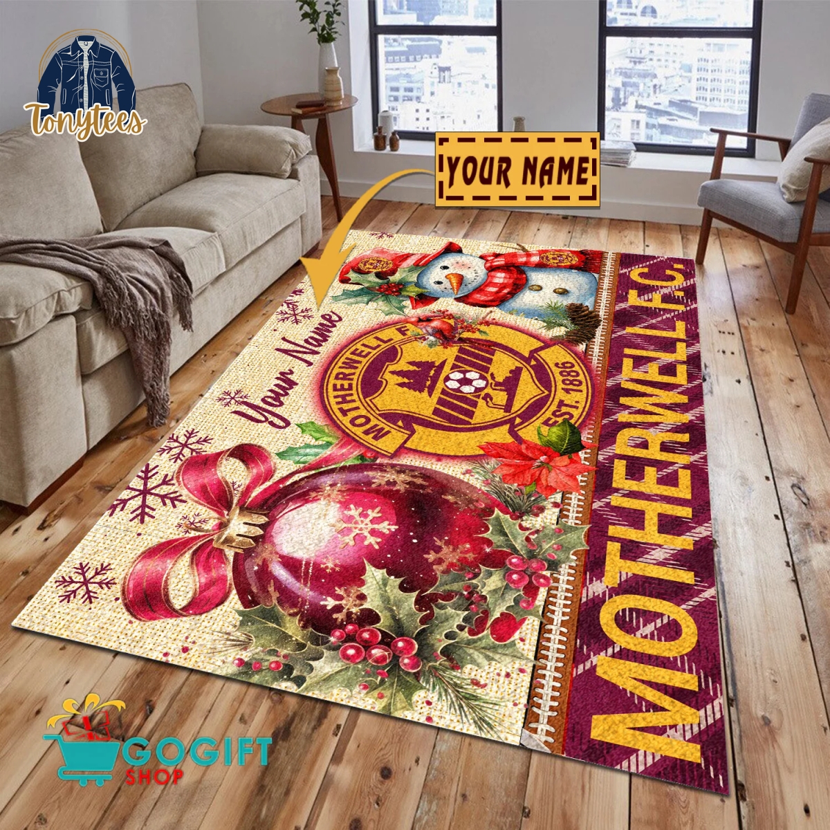 Motherwell F.C. SPFL 2024 Personalized Rug Carpet