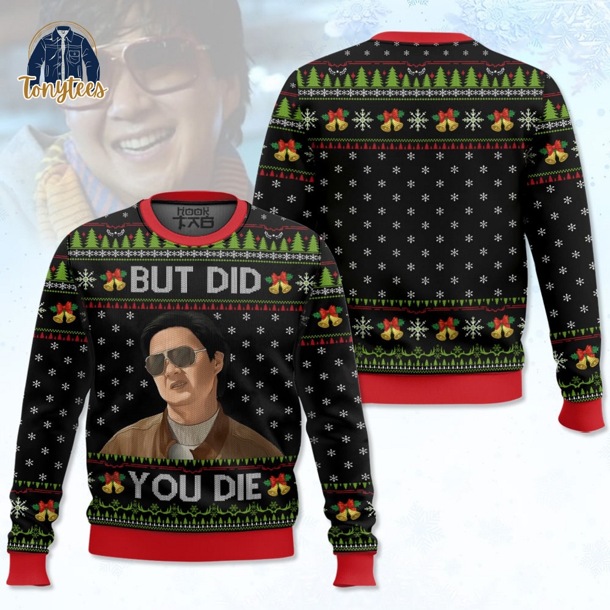 Mr Chow The Hangover But Did You Die Ugly Christmas Sweater