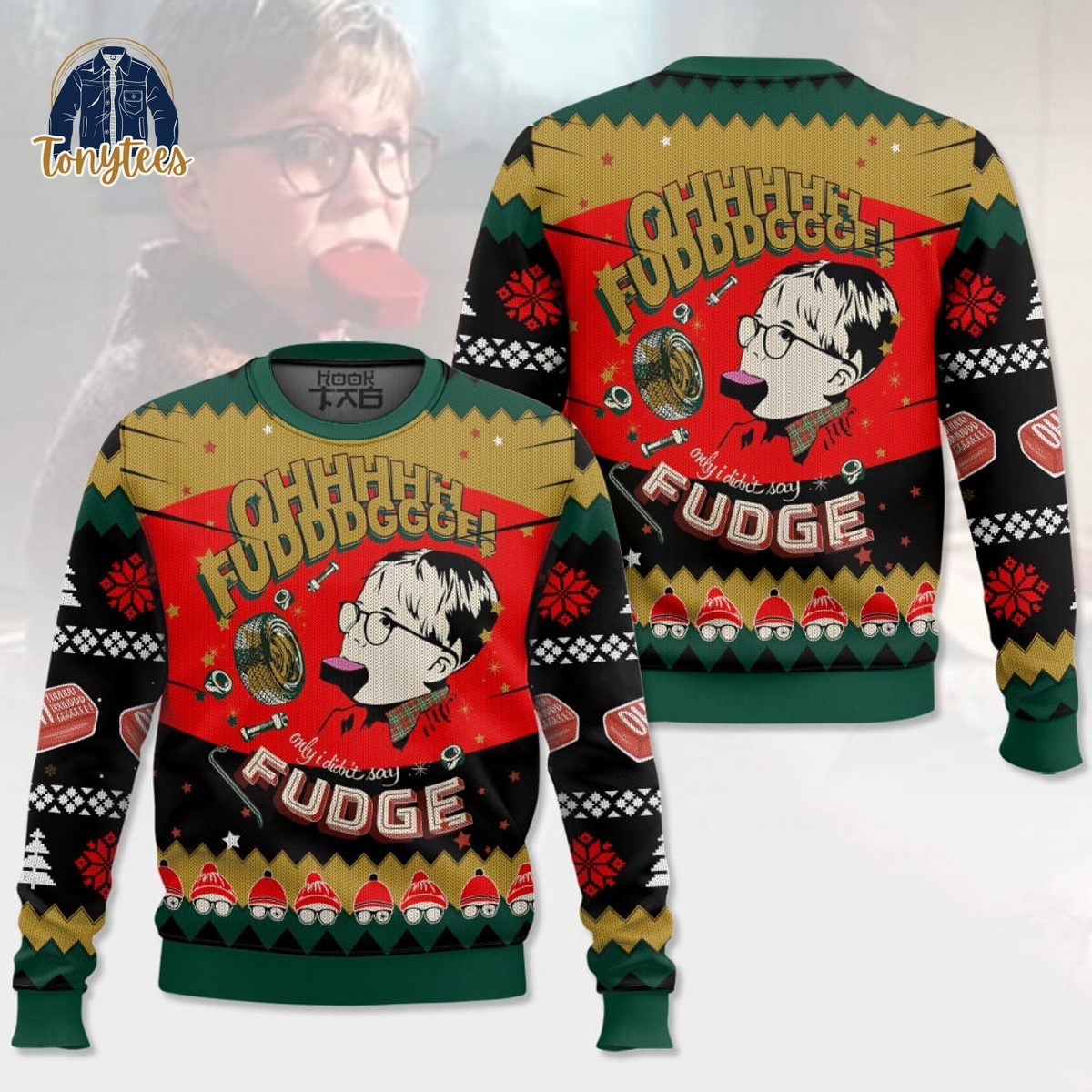 Ohh Fudge Christmas Story Fudge Ugly Christmas Sweater