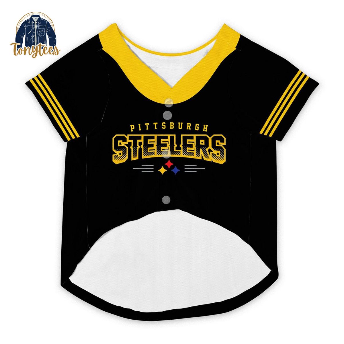 Pittsburgh Steelers Sixburgh Personalized Dog Pet Jersey