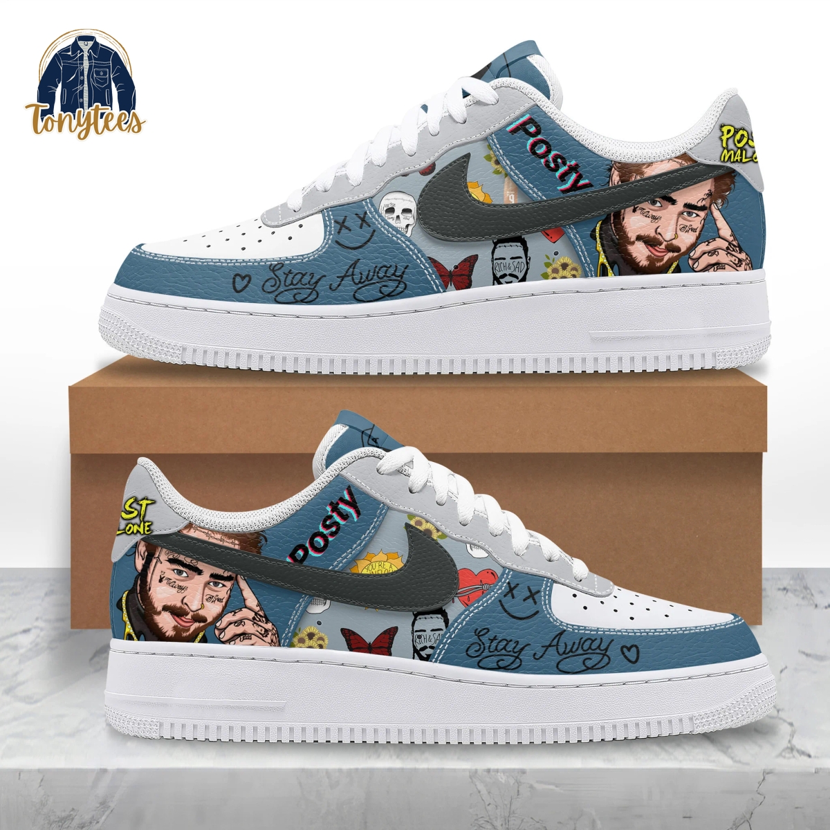 Post Malone Stay Away Air Force 1 Sneaker