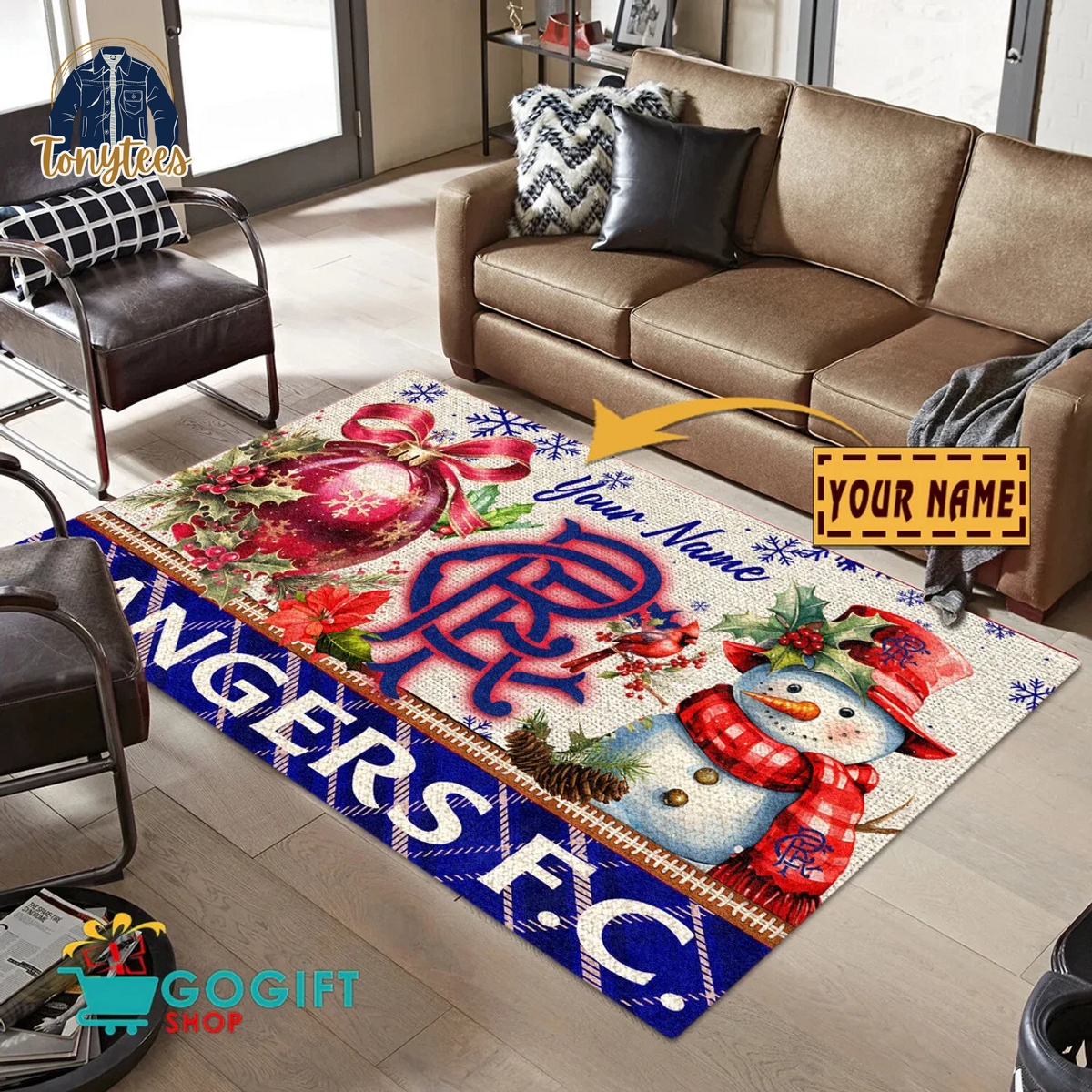 Rangers F.C. SPFL 2024 Personalized Rug Carpet