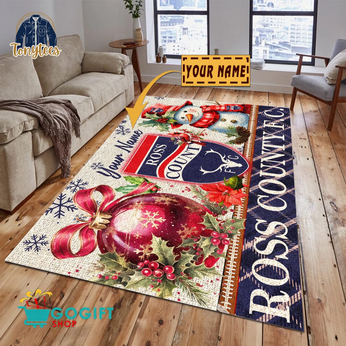 Ross County F.C. SPFL 2024 Personalized Rug Carpet