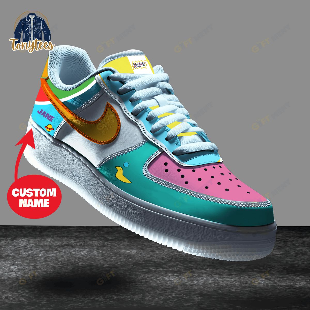 Rugrats TC Series Personalized Air Force 1 Sneaker