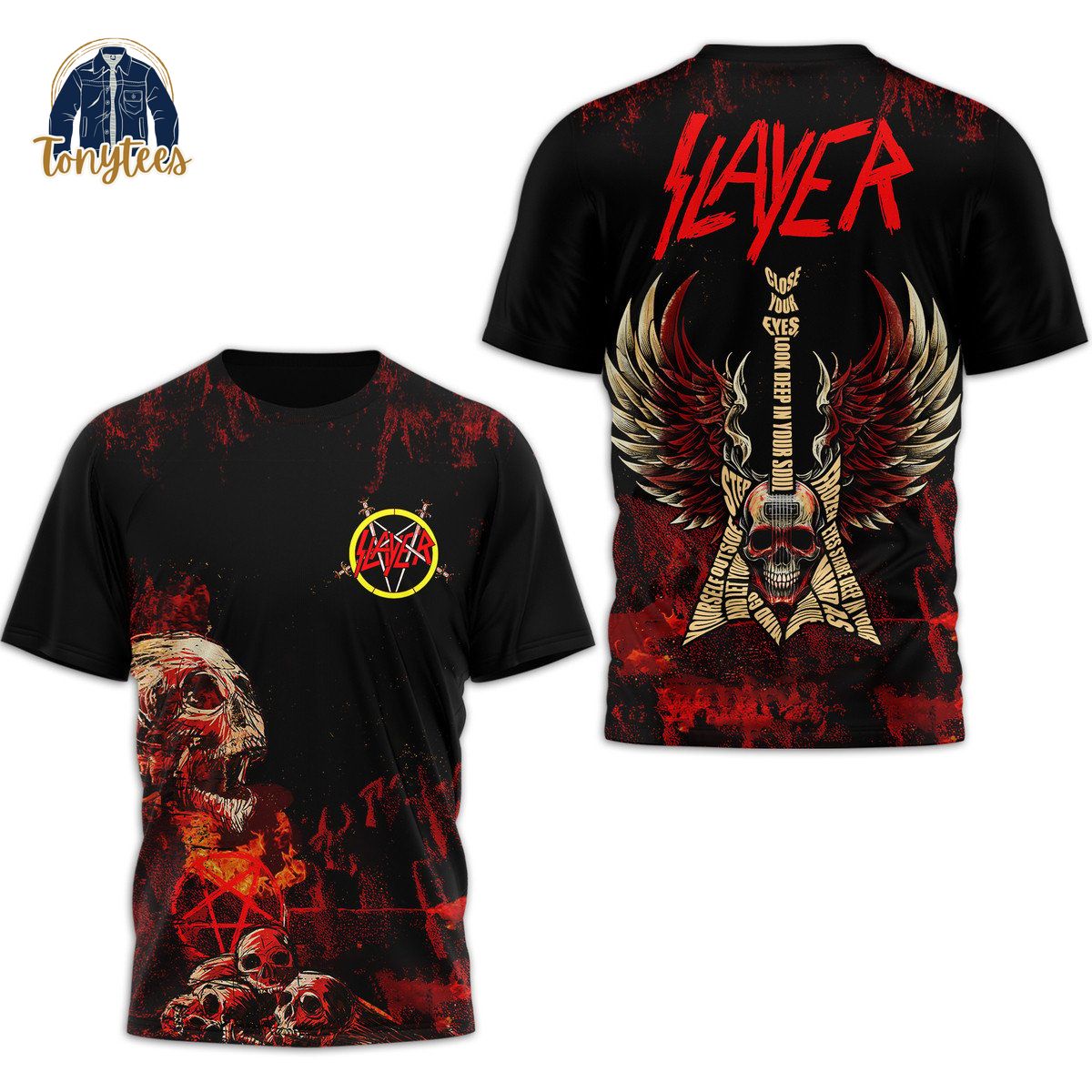 Slayer Seasons in the Abyss lyrics 3d Shirt