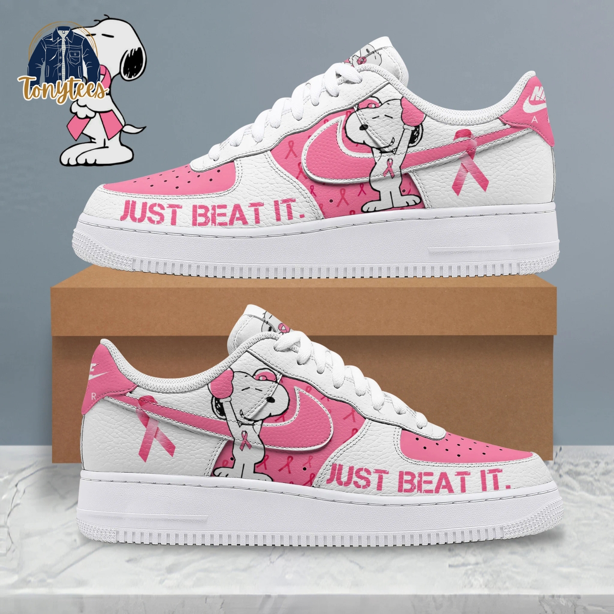 Snoopy Just Beat It Air Force 1 Sneaker