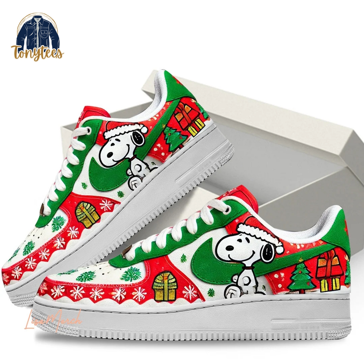 Snoopy Merry Christmas Air Force 1 Sneaker