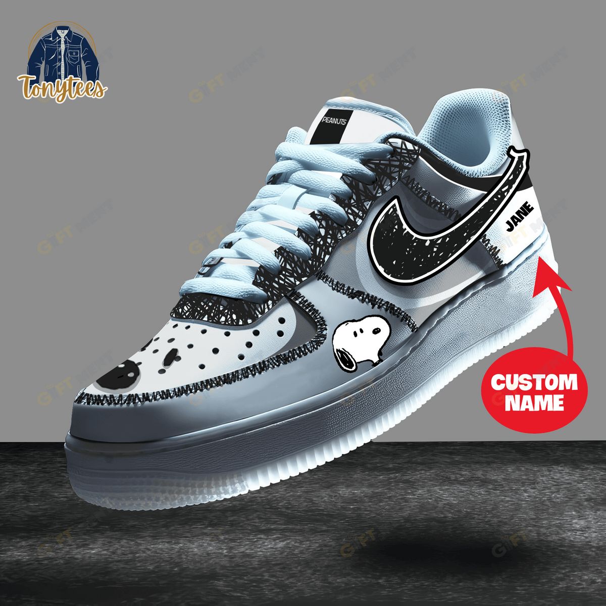 Snoopy Personalized Air Force 1 Sneaker