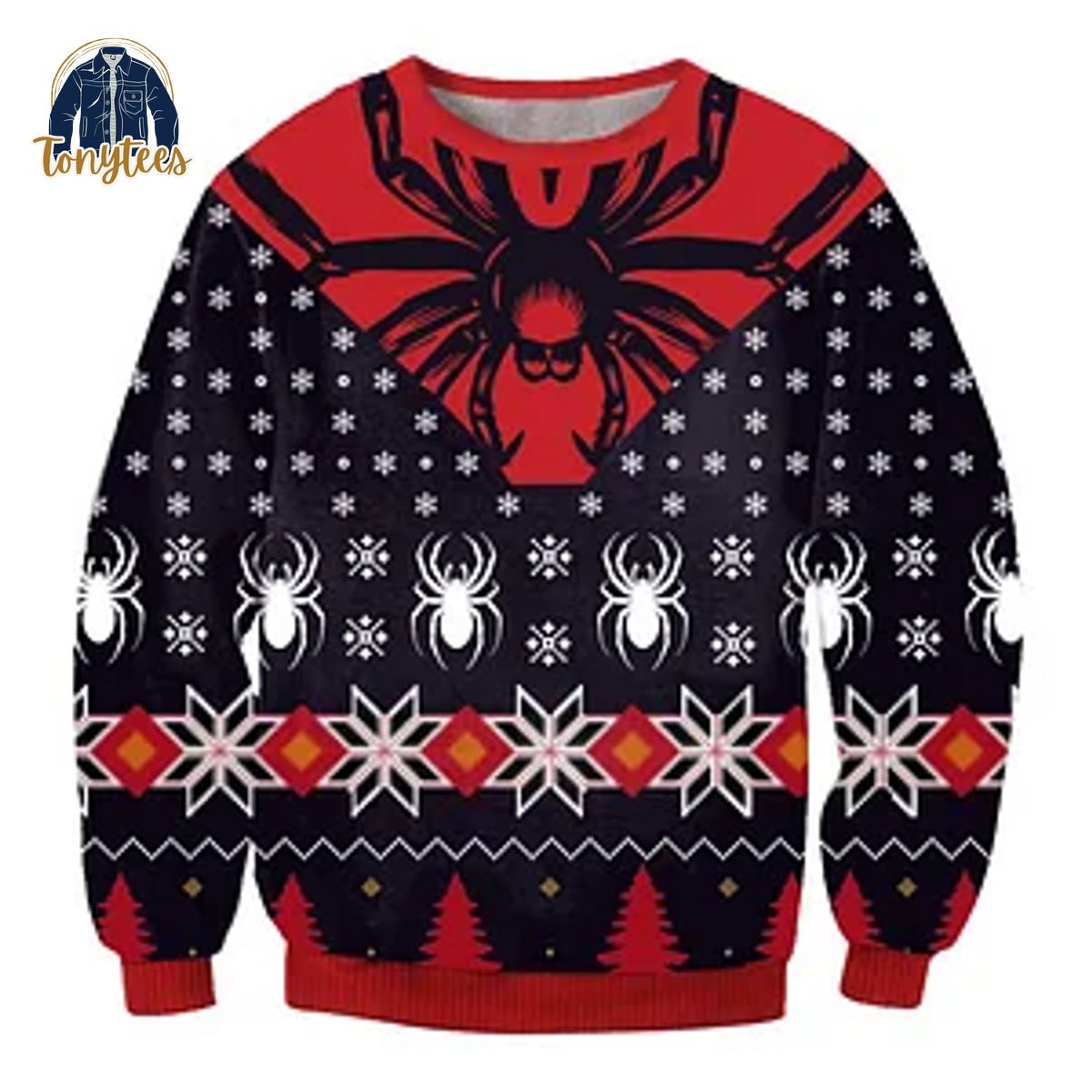 Spider Snowflake Ugly Christmas Sweater