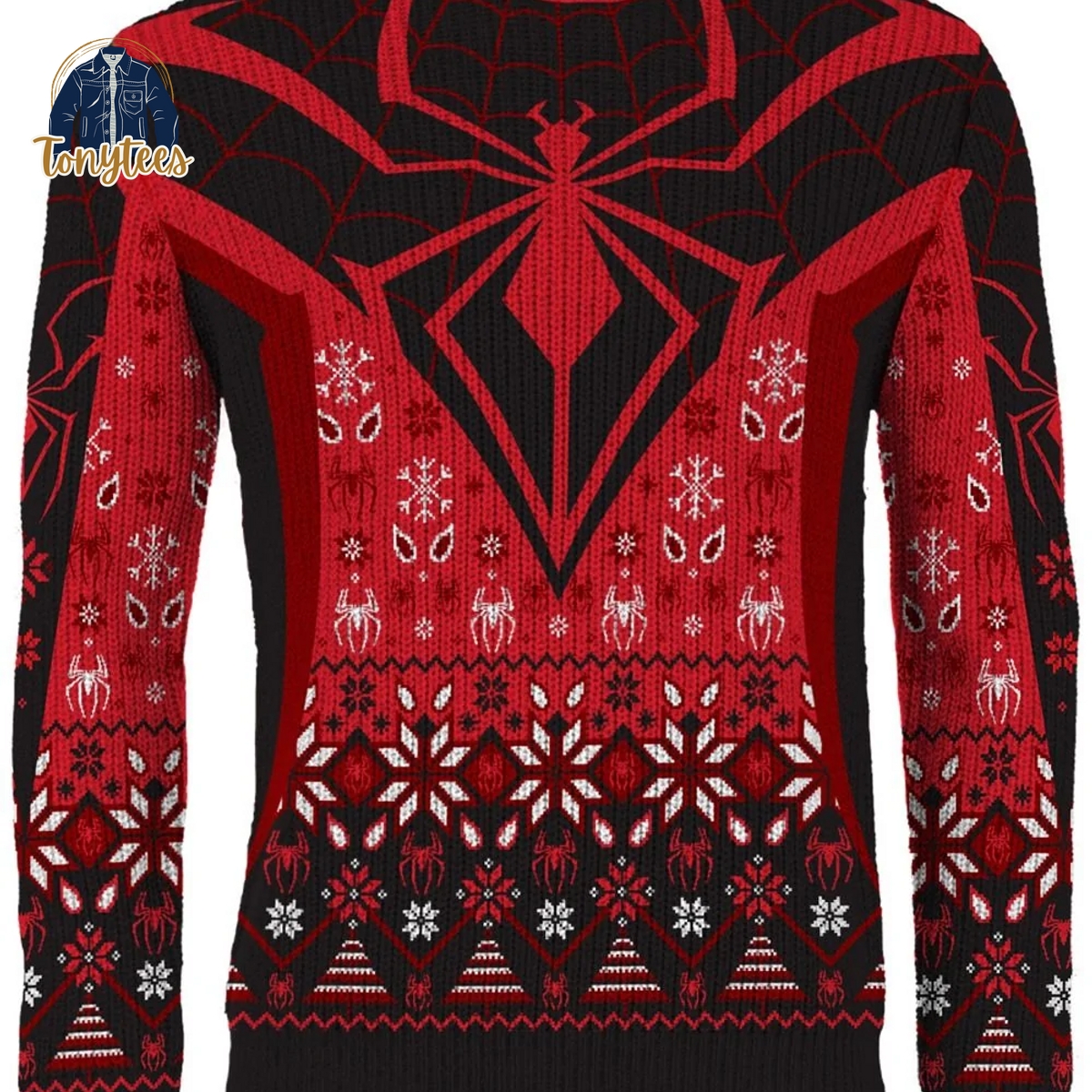 Spiderman Christmas in Brooklyn Miles Morales Ugly Christmas Sweater