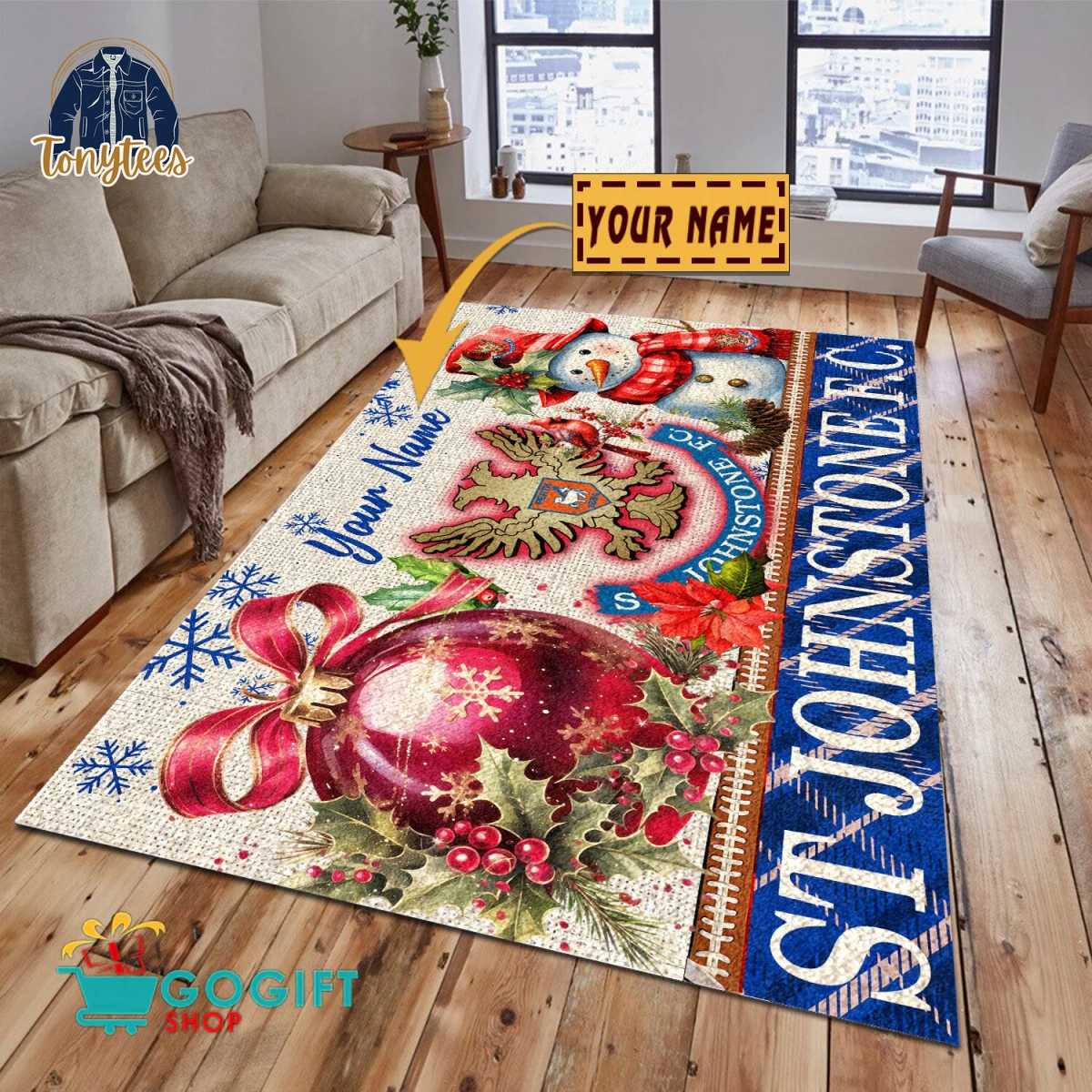 St Johnstone F.C. SPFL 2024 Personalized Rug Carpet