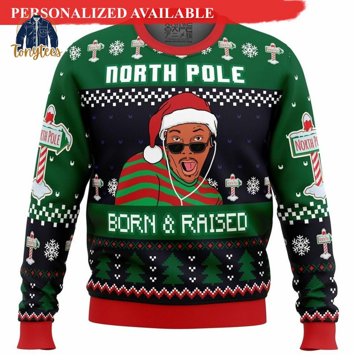 The Fresh Prince of Bel-Airs North Pole Born and Raised Ugly Christmas Sweater