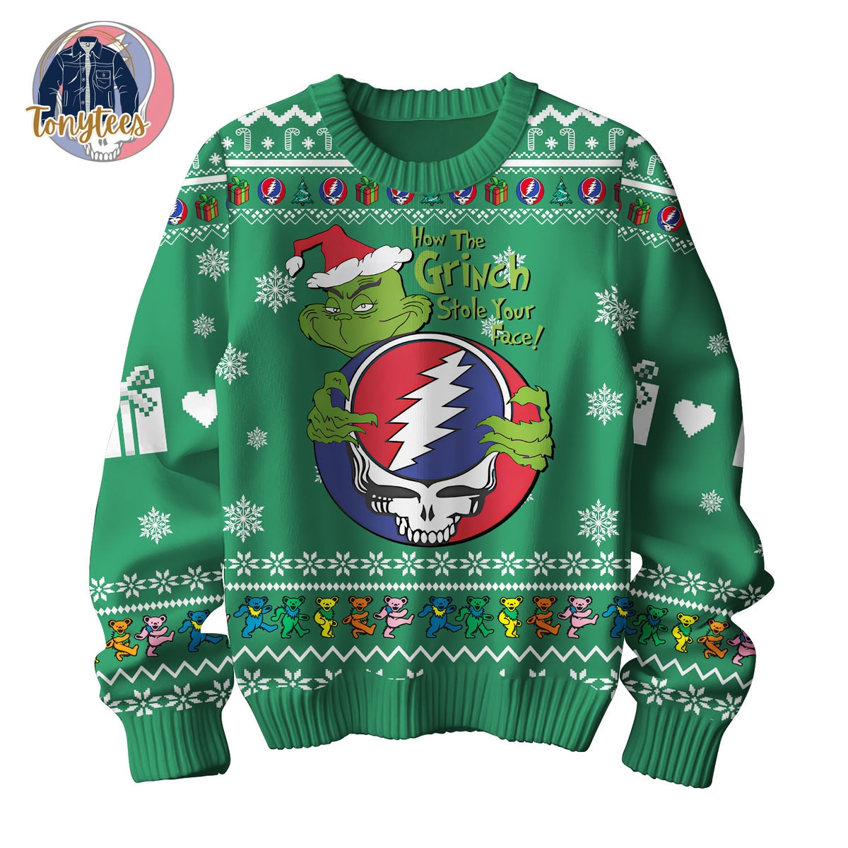 The Grinch x Grateful Dead Ugly Christmas Sweater