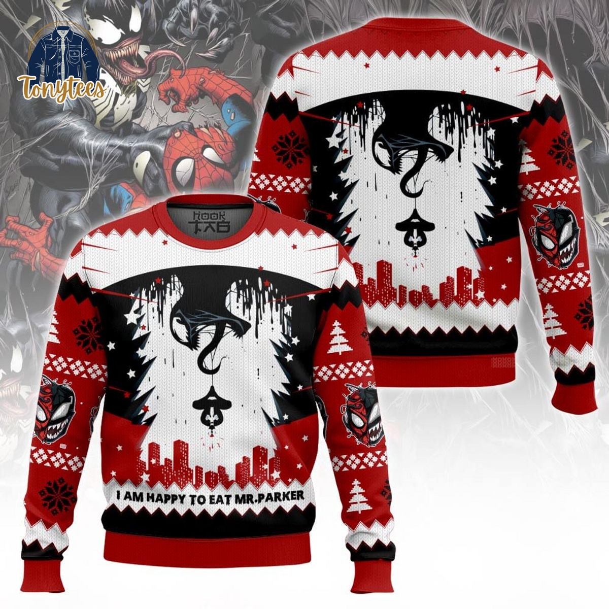 Venom x Spiderman Last Dance Ugly Christmas Sweater