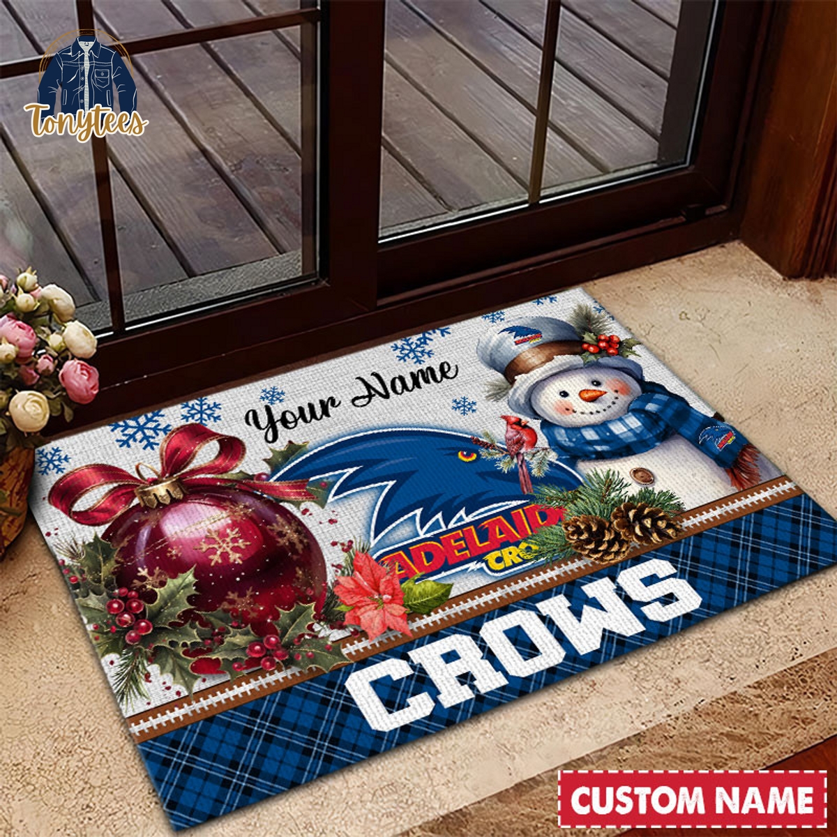 Adelaide Football Club AFL Personalized Christmas Doormat