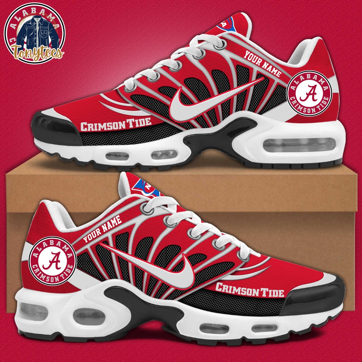 Alabama Crimson Tide Football 2024 Personalized TN Sport Shoes