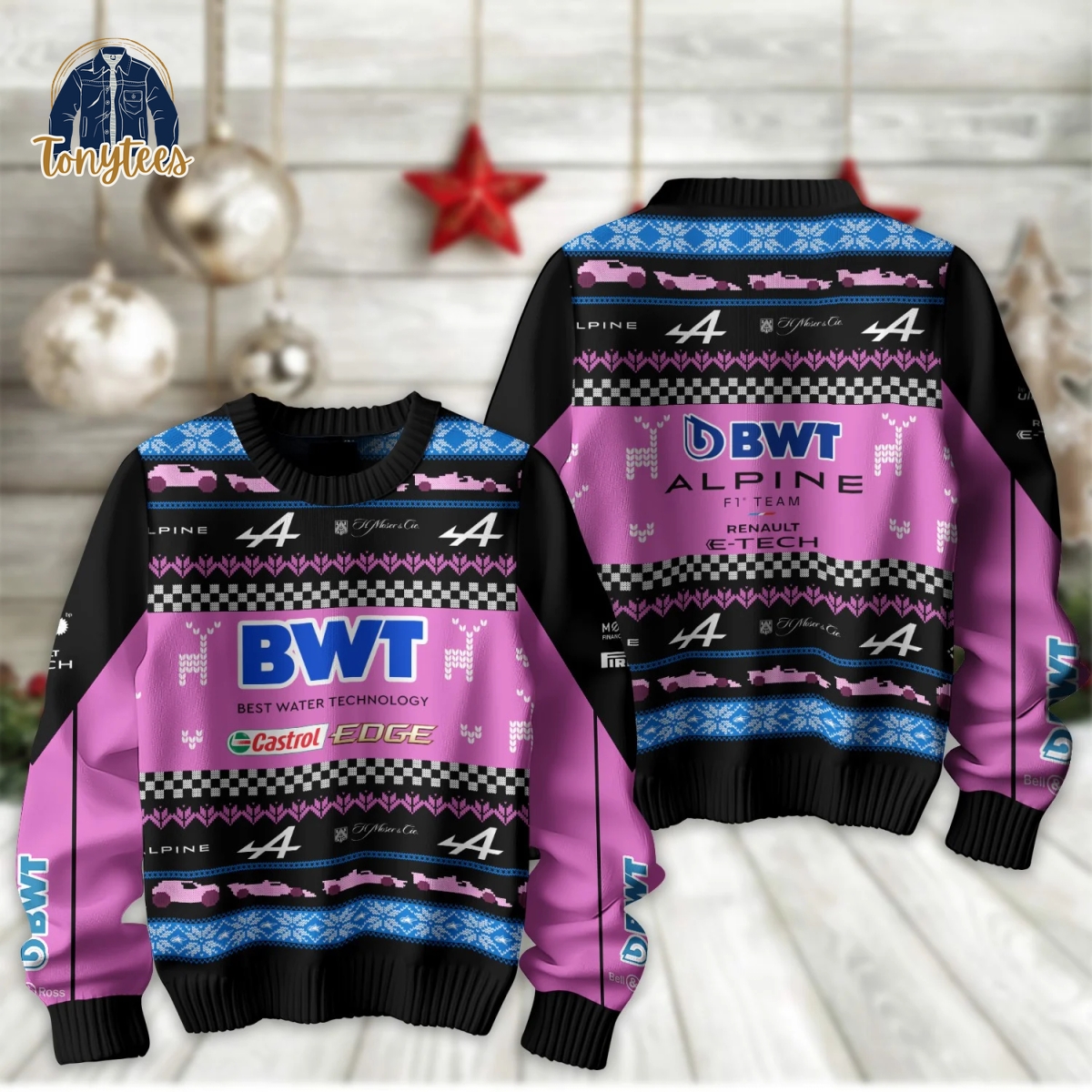 Alpine F1 Team Christmas Ugly Sweater