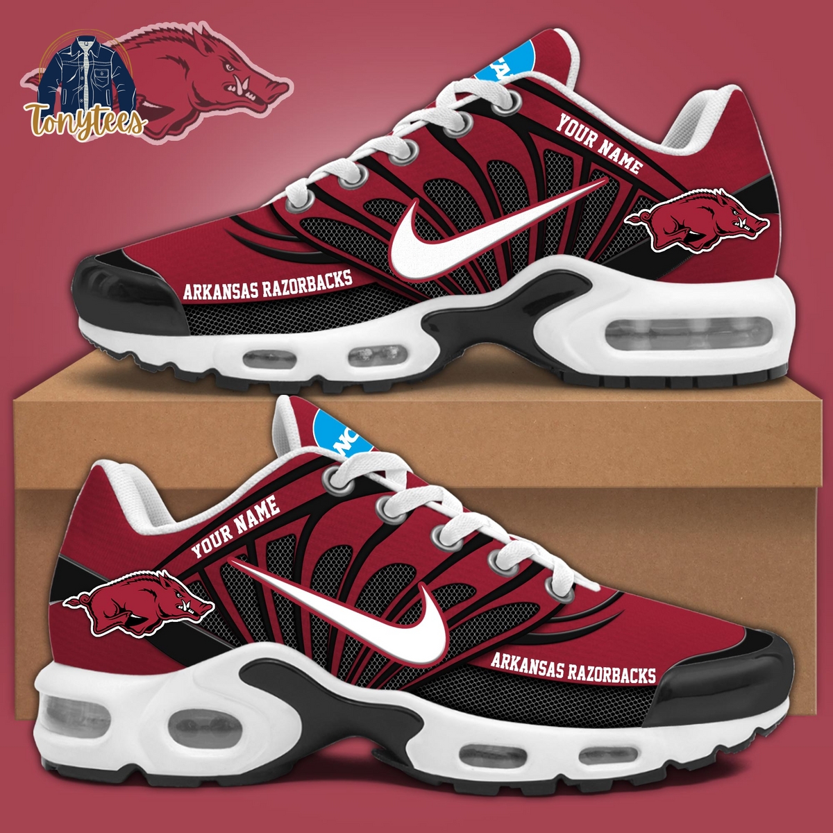 Arkansas Razorbacks 2024 Personalized TN Sport Shoes