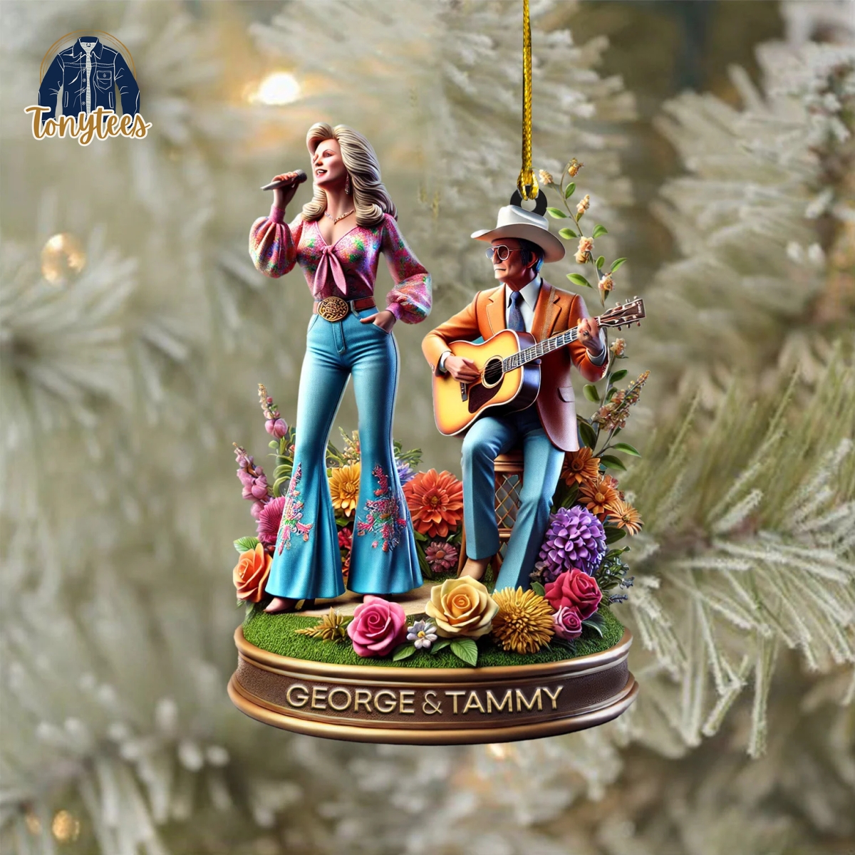 George & Tammy Christmas Ornament