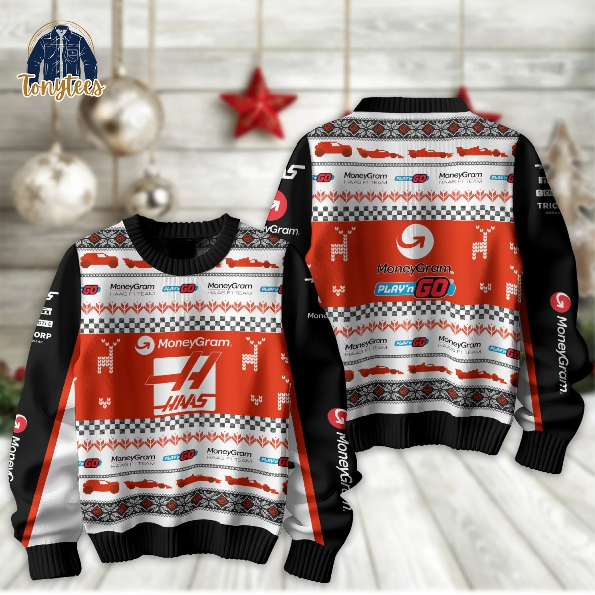 Haas F1 Team Christmas Ugly Sweater