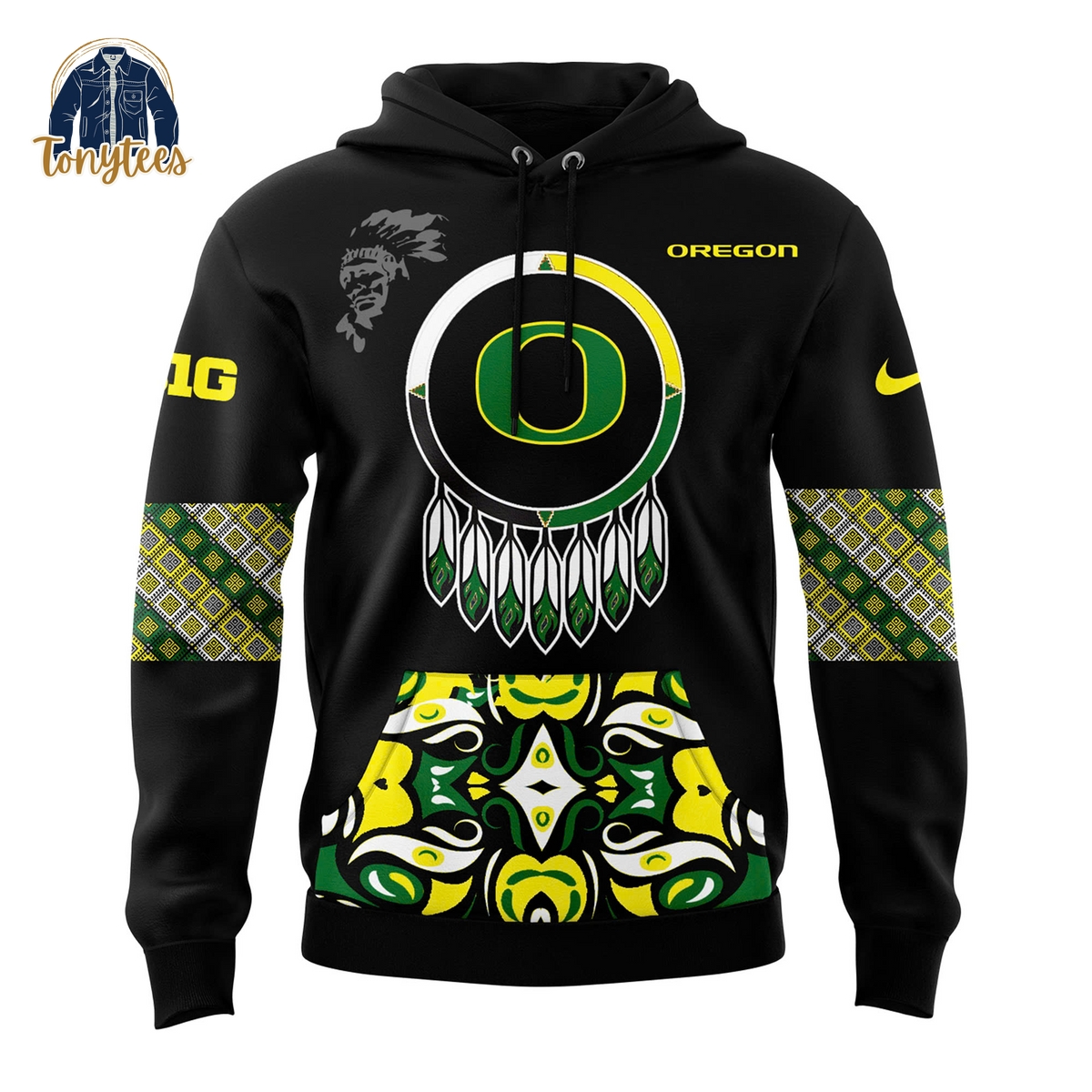 Men’s Oregon Ducks 2024 Native American Heritage Month Pullover Hoodie