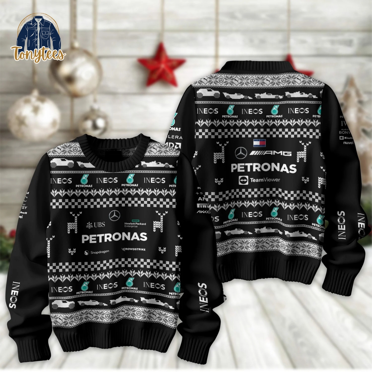 Mercedes-AMG Petronas F1 Team Christmas Ugly Sweater