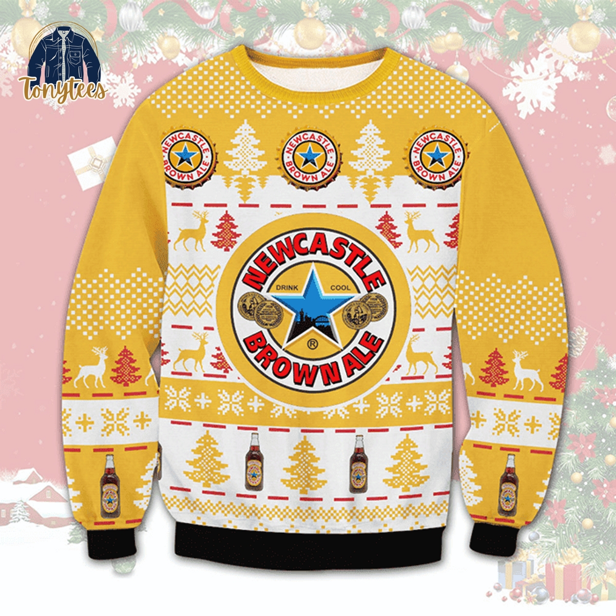 Newcastle Brown Ale Ugly Christmas Sweater