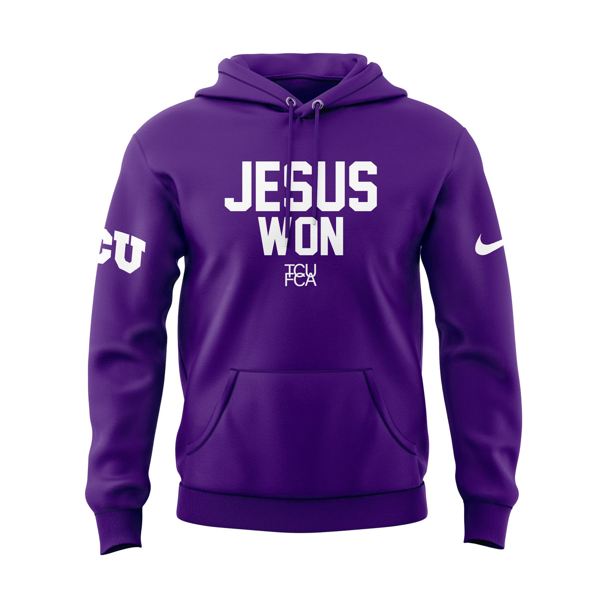 TCU Horned Frogs Jesus Won Hoodie