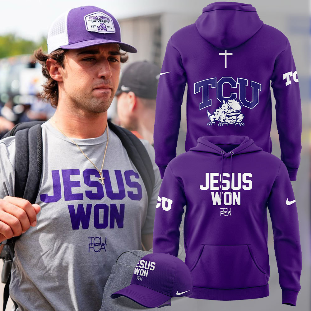 TCU Horned Frogs Jesus Won Hoodie